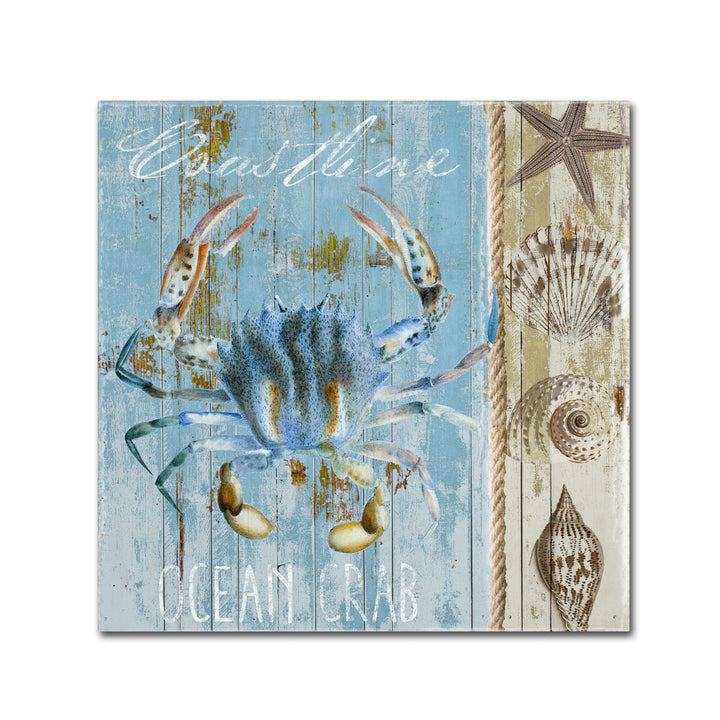 Color Bakery Blue Crab II Canvas Wall Art 14 x 14 Image 2