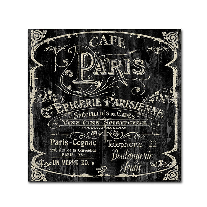 Color Bakery Paris Bistro VI Canvas Wall Art 14 x 14 Image 1