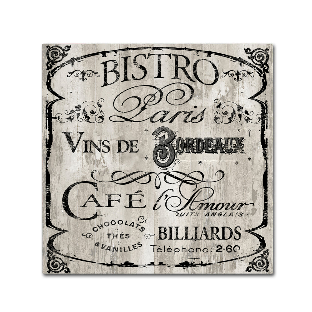 Color Bakery Paris Bistro III Canvas Wall Art 14 x 14 Image 2