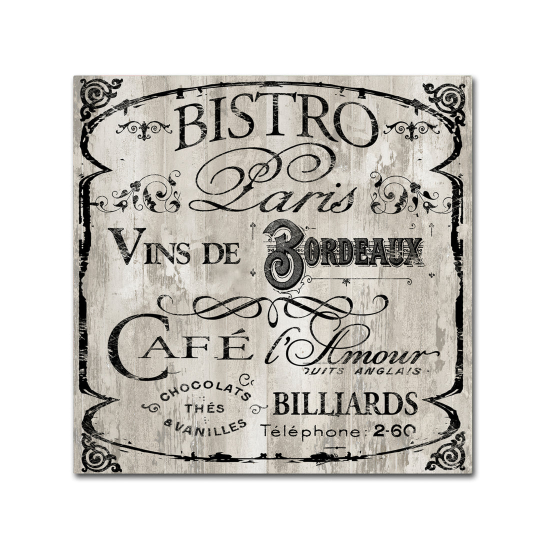 Color Bakery Paris Bistro III Canvas Wall Art 14 x 14 Image 2