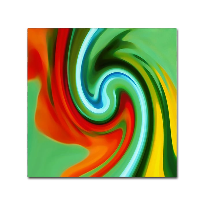 Amy Vangsgard Abstract Flower Unfurling Square 2 Canvas Wall Art 14 x 14 Image 1