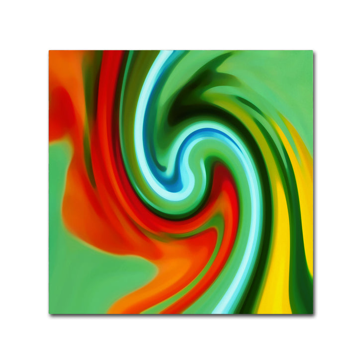 Amy Vangsgard Abstract Flower Unfurling Square 2 Canvas Wall Art 14 x 14 Image 2