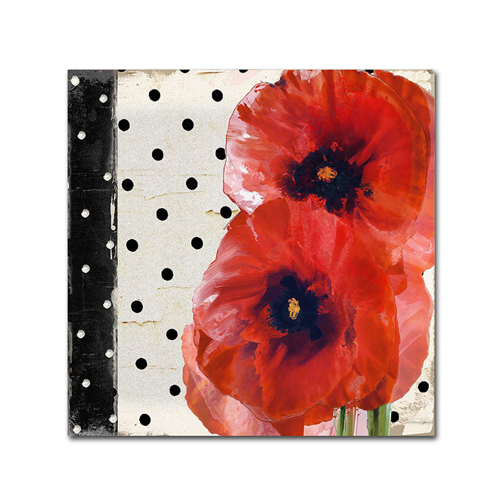 Color Bakery Scarlet Poppies I Canvas Wall Art 14 x 14 Image 1