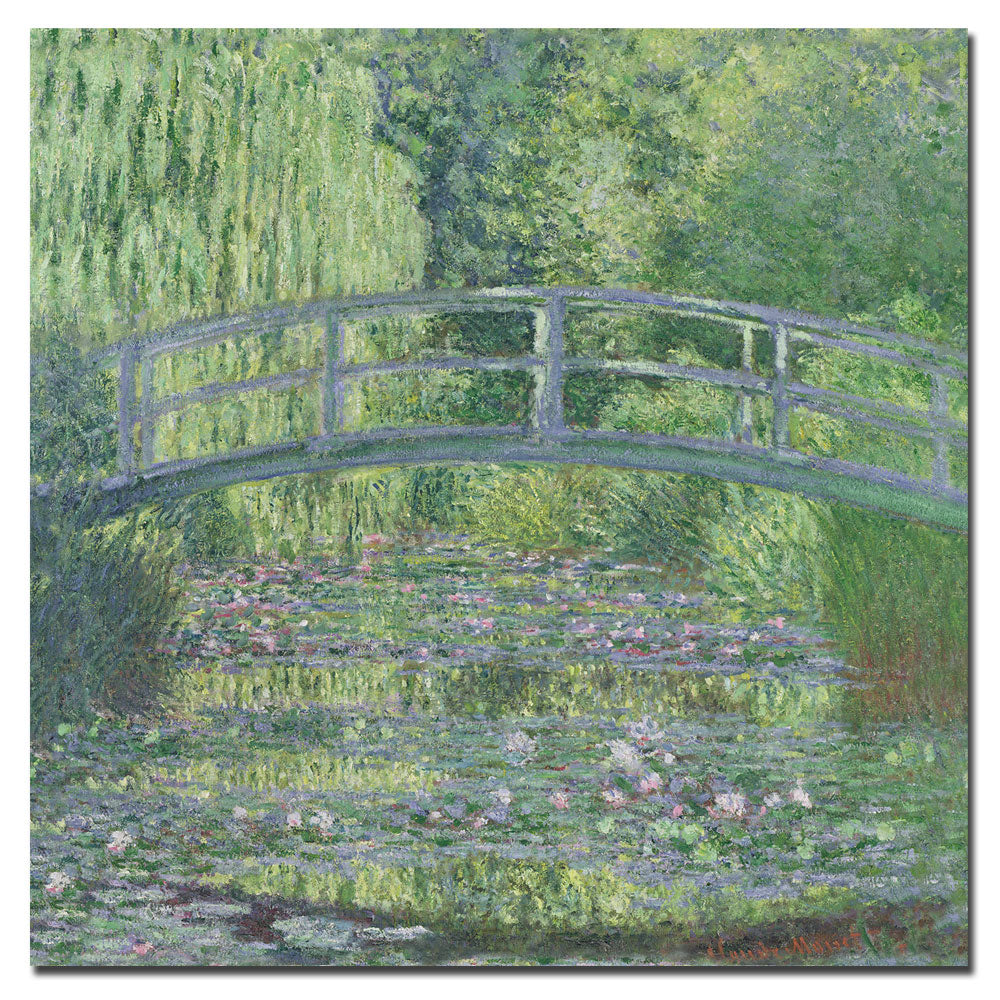 Claude Monet The Waterylily Pond, 1899 Canvas Wall Art 14 x 14 Image 2