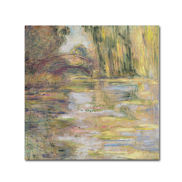 Claude Monet Waterlily Pond, The Bridge Canvas Wall Art 14 x 14 Image 1