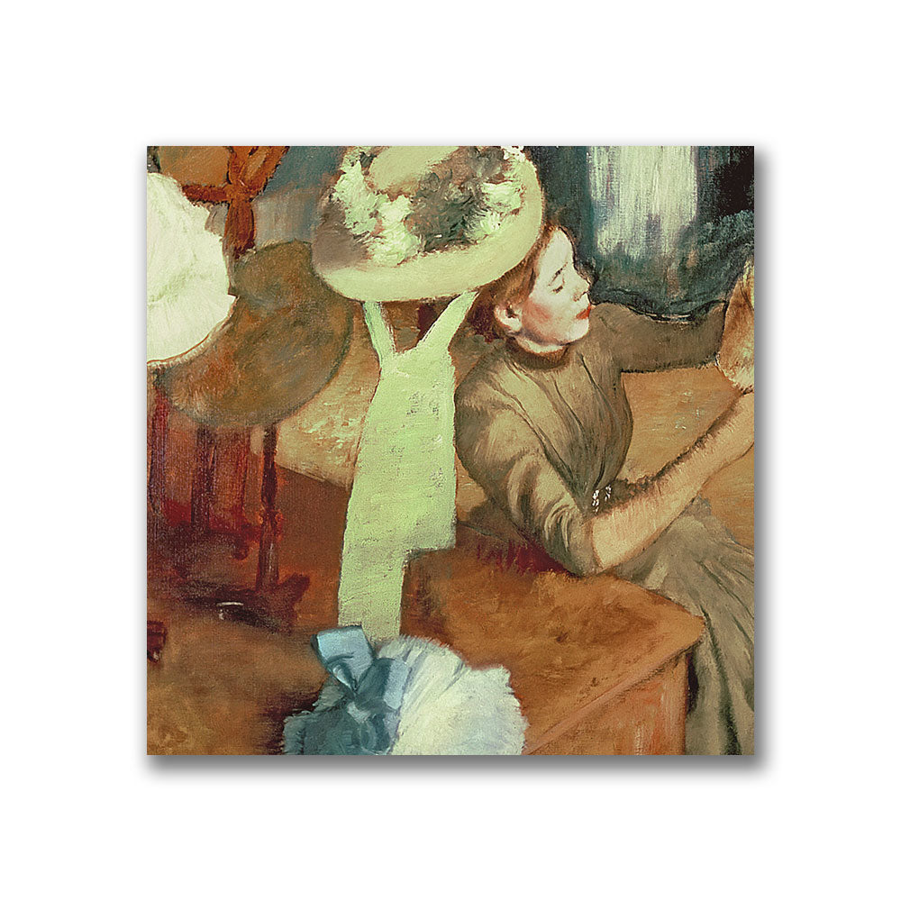 Edgar Degas The Millinery Shop Canvas Wall Art 14 x 14 Image 2