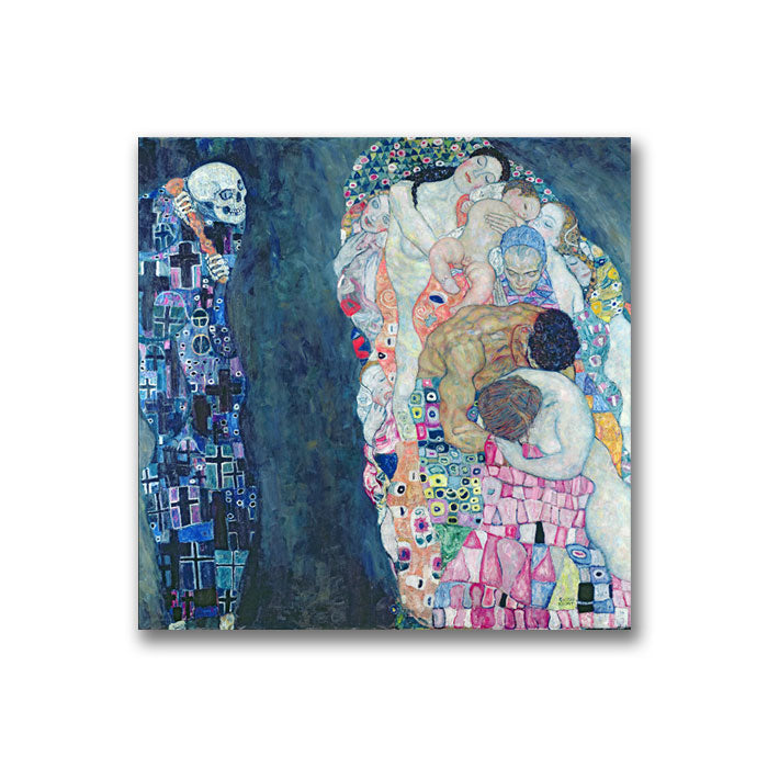 Gustave Klimt Death and Life Canvas Wall Art 14 x 14 Image 1