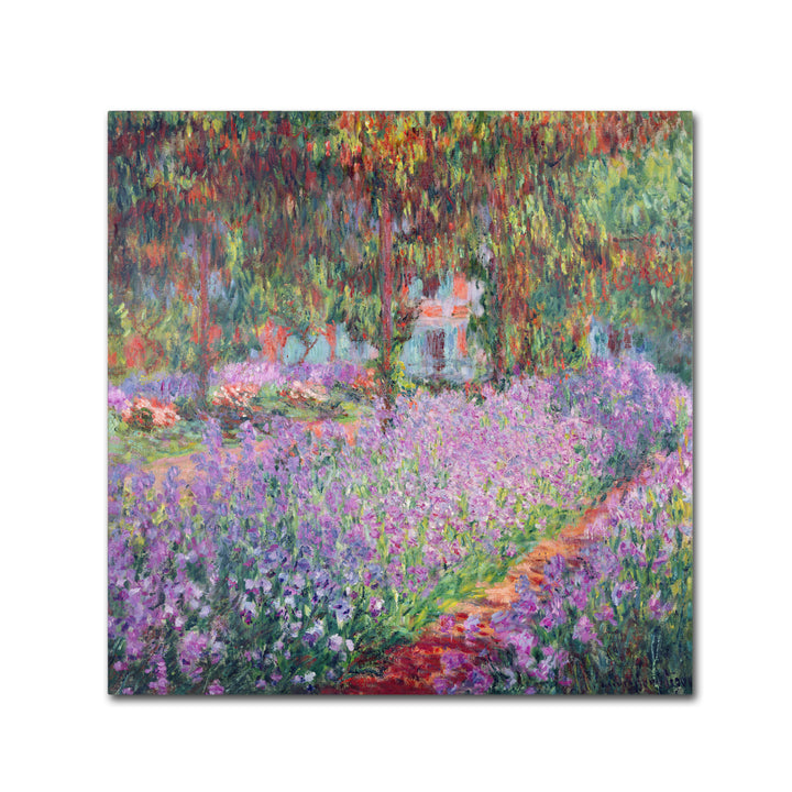 Claude Monet The Artists Garden at Giverny Canvas Wall Art 14 x 14 Image 2