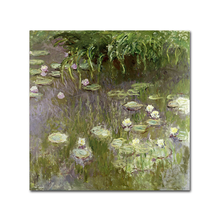 Claude Monet Waterlilies at Midday Canvas Wall Art 14 x 14 Image 1