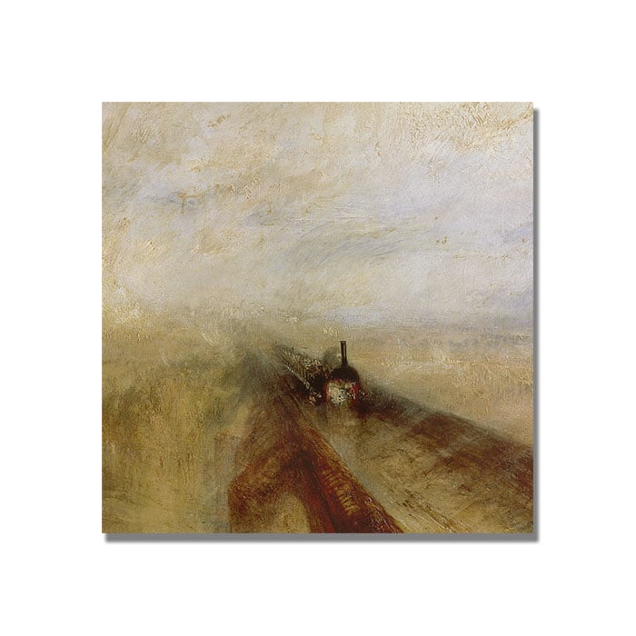 Joseph Turner Rain Steam and Speed Canvas Wall Art 14 x 14 Image 1