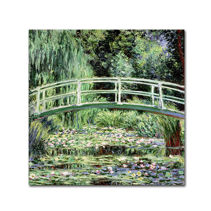Claude Monet White Waterlillies 1889  Canvas Wall Art 14 x 14 Image 1