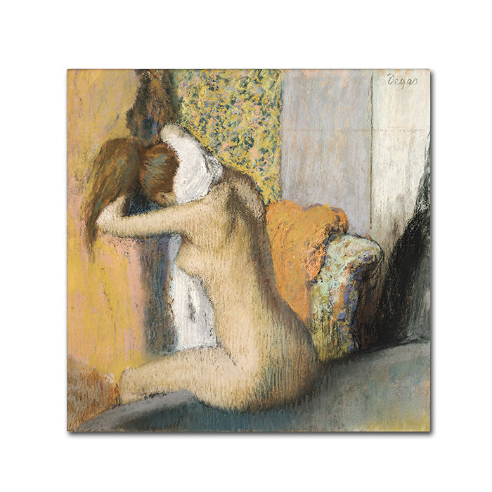 Edgar Degas After the BathWoman Drying Neck Canvas A Image 1