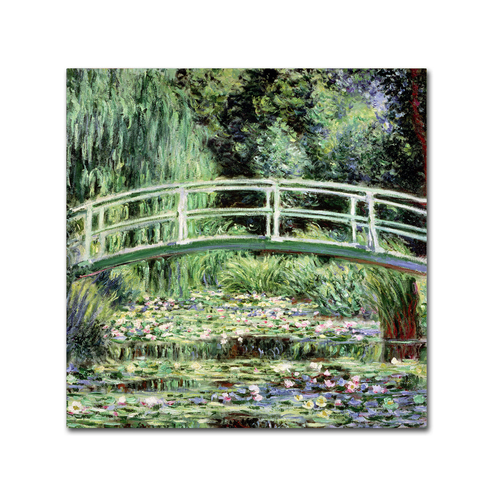 Claude Monet White Waterlillies 1889  Canvas Wall Art 14 x 14 Image 2
