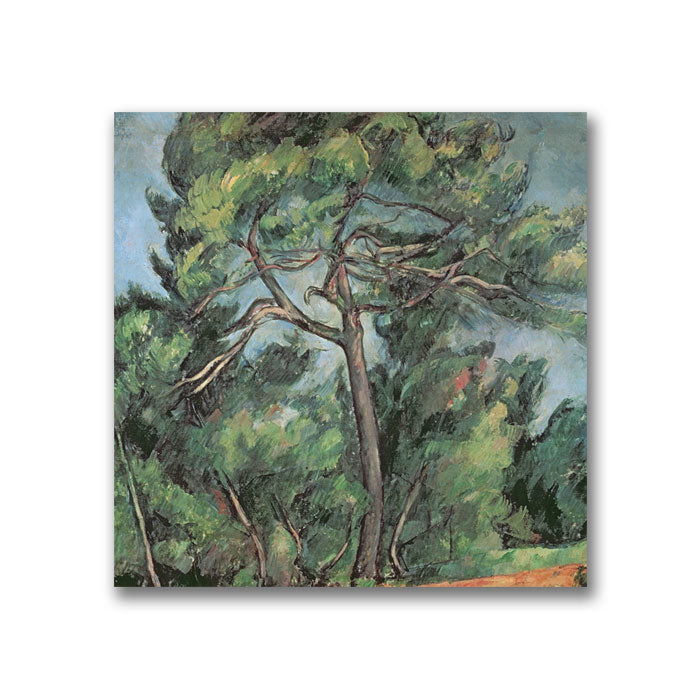 Paul Cezanne The Large Pine Canvas Wall Art 14 x 14 Image 1