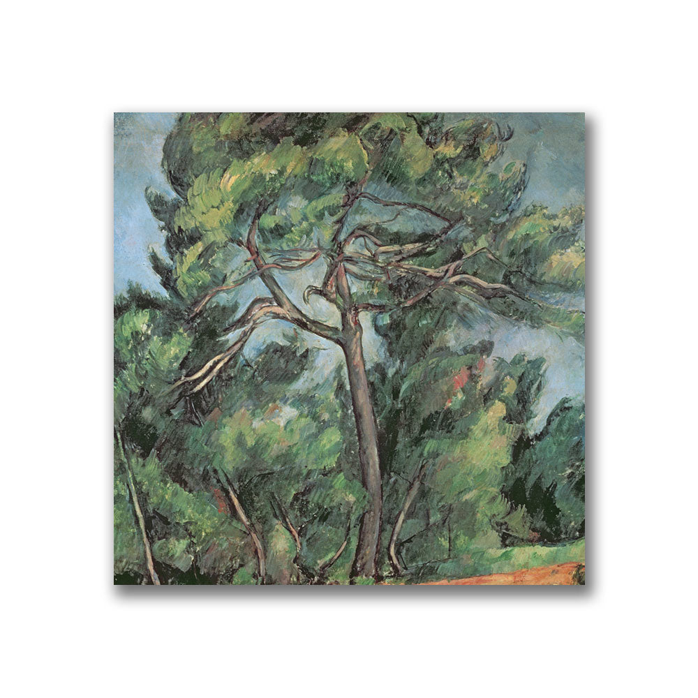 Paul Cezanne The Large Pine Canvas Wall Art 14 x 14 Image 2