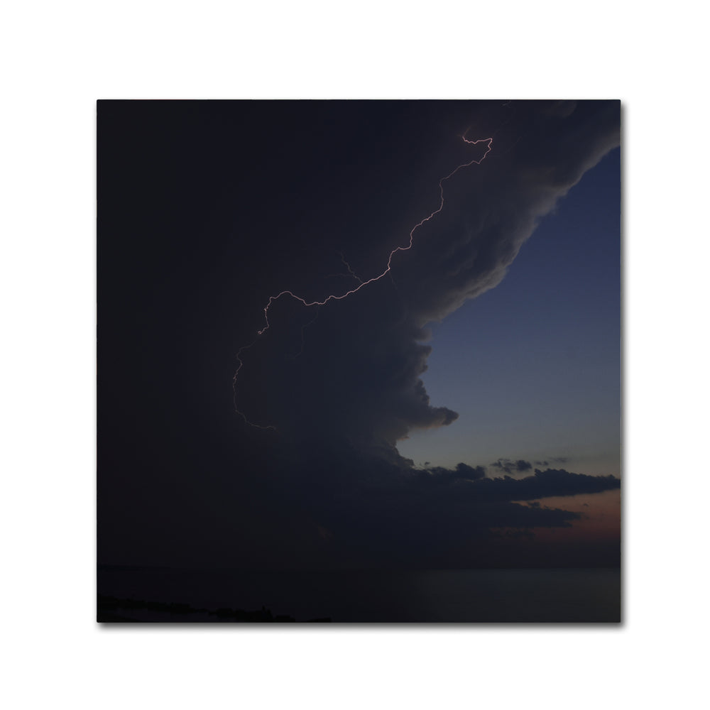 Kurt Shaffer Sunset Thunderhead 1 Canvas Wall Art 14 x 14 Image 2