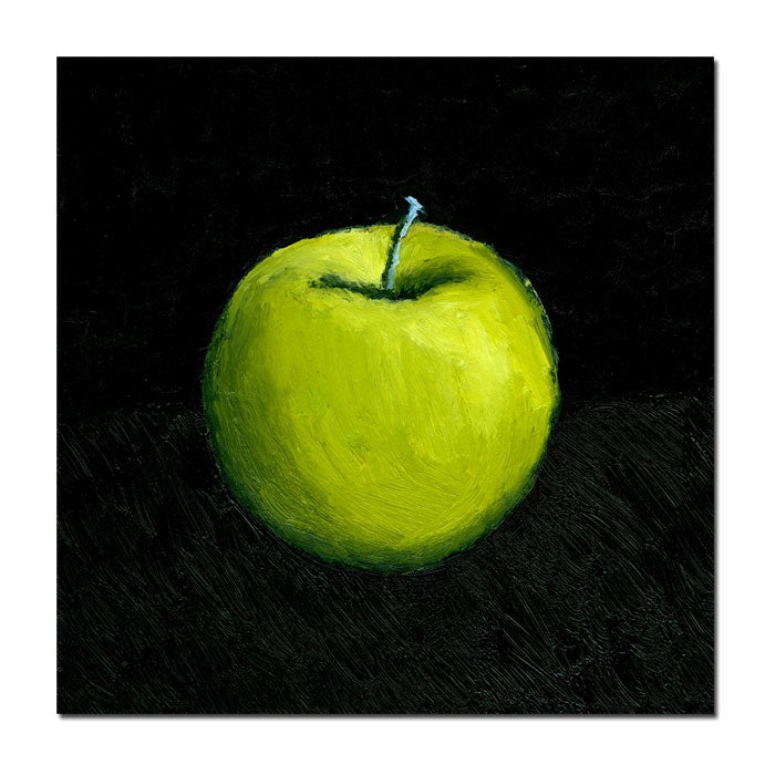 Michelle Calkins Green Apple Still Life  Canvas Wall Art 14 x 14 Image 1