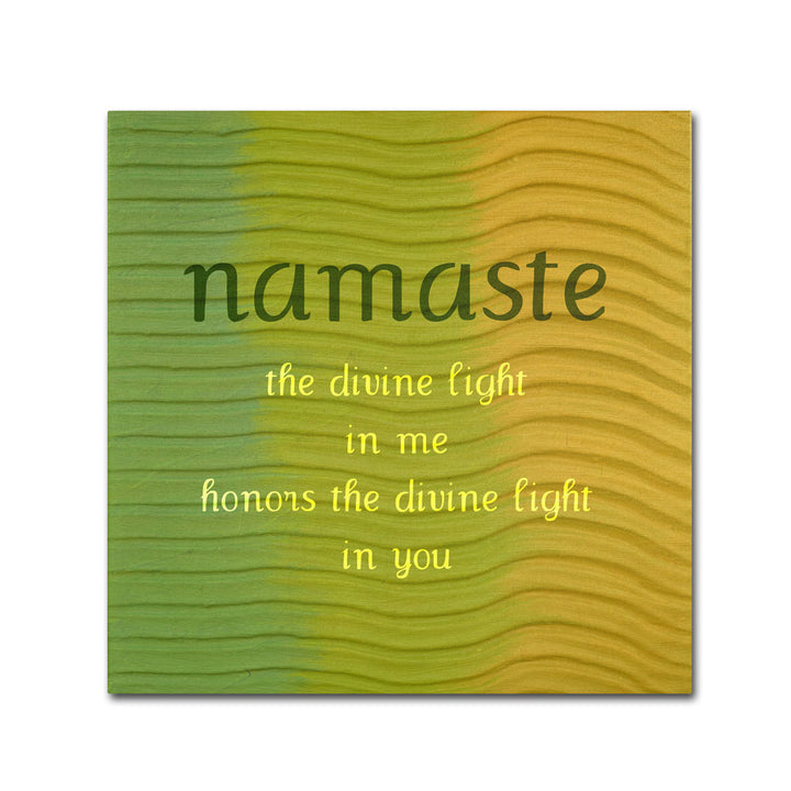 Michelle Calkins Namaste Canvas Wall Art 14 x 14 Image 1