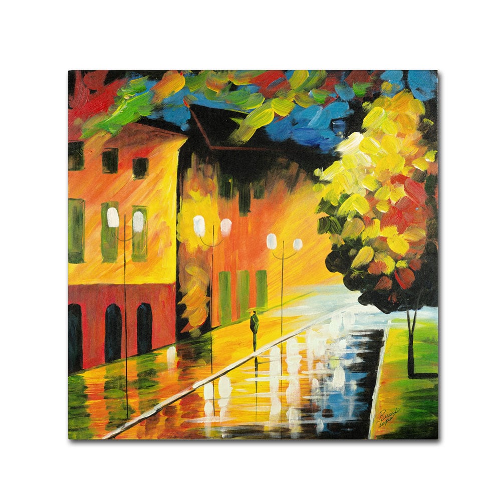 Ricardo Tapia Street Light Canvas Wall Art 14 x 14 Image 1