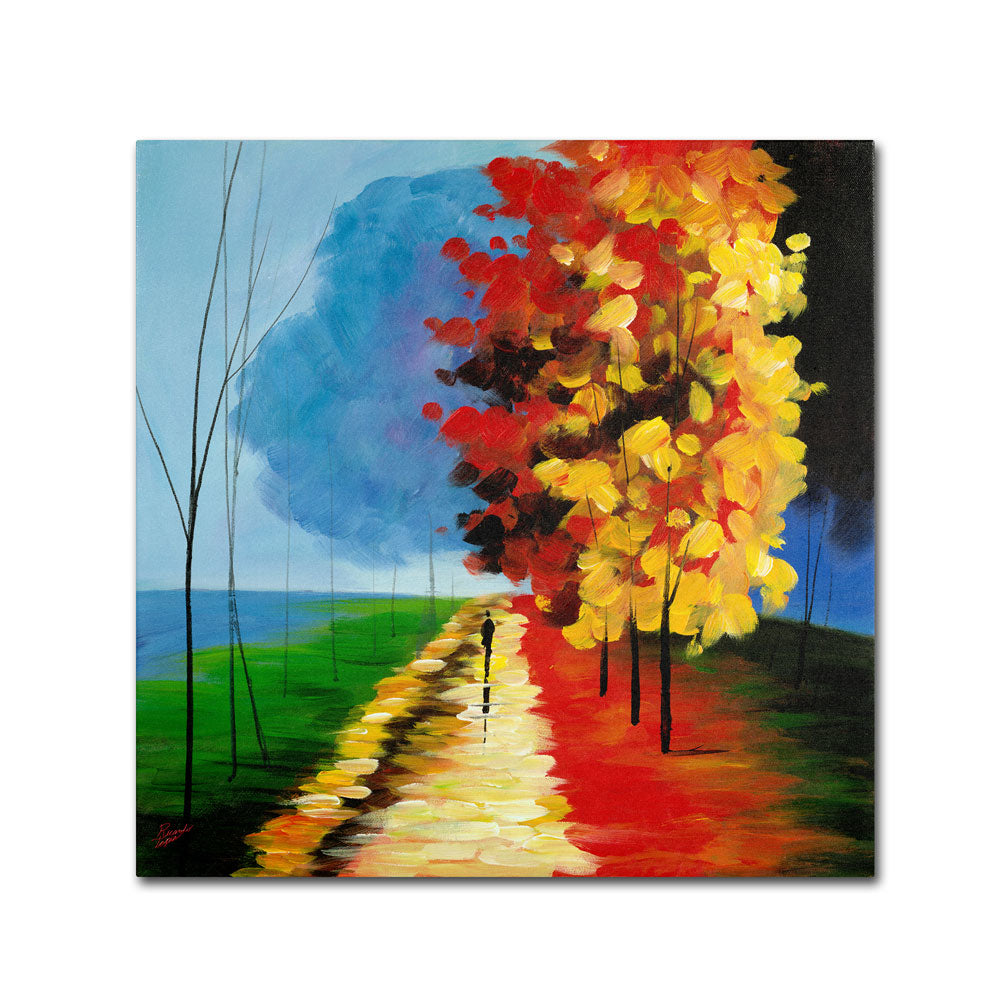 Ricardo Tapia Walk in the Park Canvas Wall Art 14 x 14 Image 1