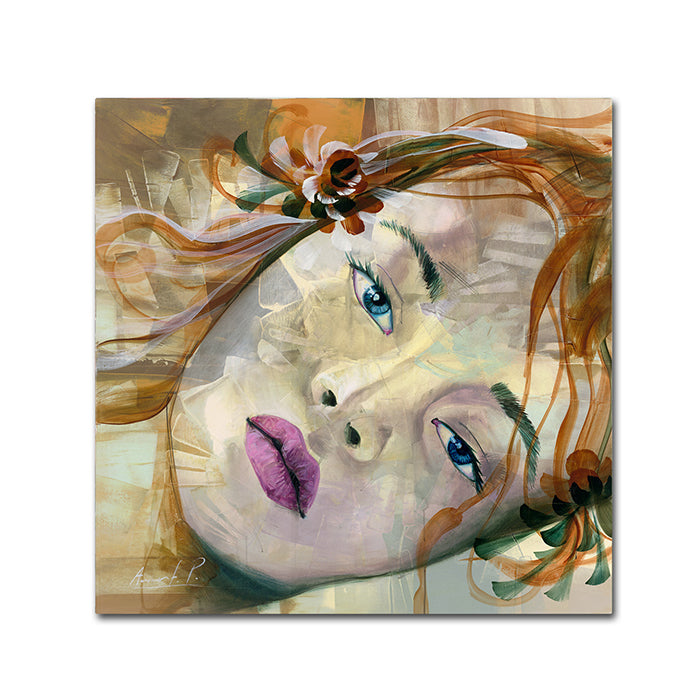 Andrea Pale Blue Eyes Canvas Wall Art 14 x 14 Image 1