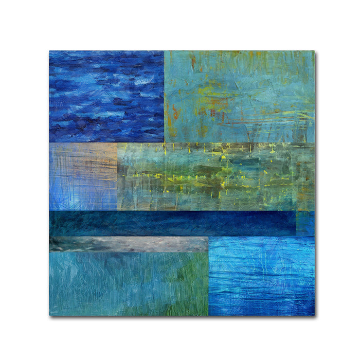 Michelle Calkins Essence of Blue Canvas Wall Art 14 x 14 Image 1