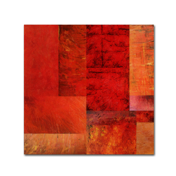 Michelle Calkins Essence of Red Canvas Wall Art 14 x 14 Image 2