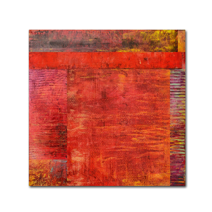 Michelle Calkins Essence of Red 2 Canvas Wall Art 14 x 14 Image 1