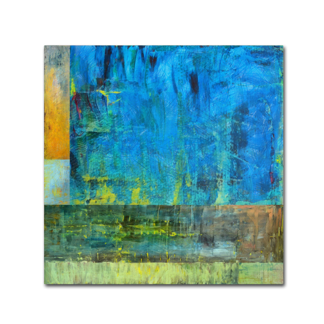 Michelle Calkins Essence of Blue 2 Canvas Wall Art 14 x 14 Image 2