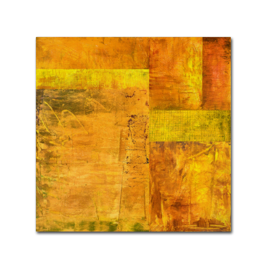 Michelle Calkins Essence of Yellow 2 Canvas Wall Art 14 x 14 Image 2