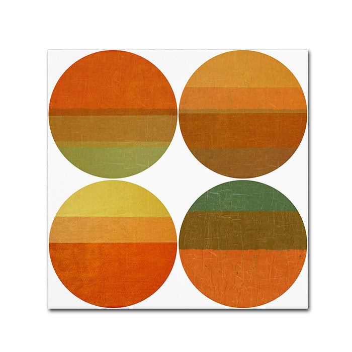 Michelle Calkins Four Suns Canvas Wall Art 14 x 14 Image 1