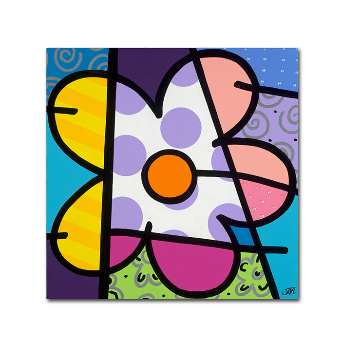 Roberto Rafael Big Flower I Canvas Wall Art 14 x 14 Image 1