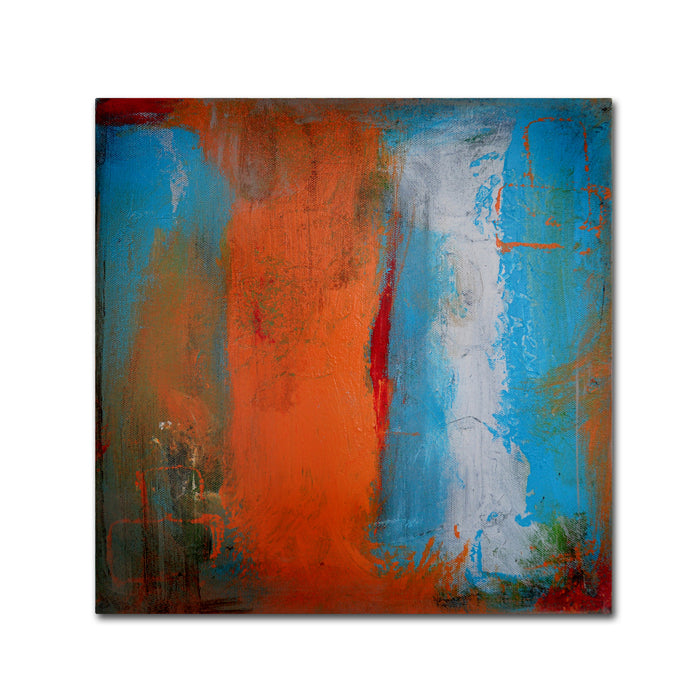 Nicole Dietz Orange Swatch Canvas Wall Art 14 x 14 Image 1