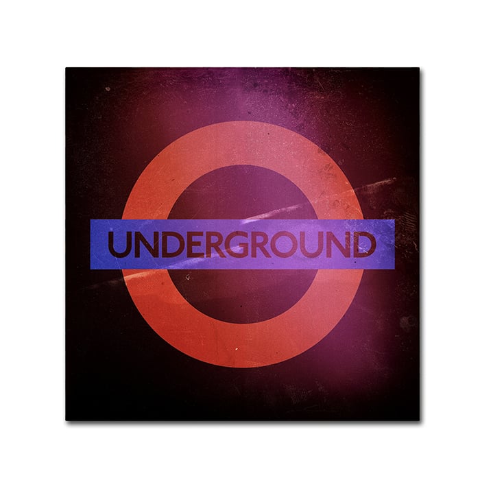 Philippe Hugonnard Subway City Art London Canvas Wall Art 14 x 14 Image 1