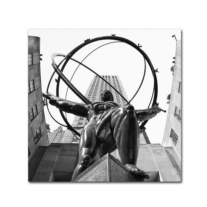 CATeyes Atlas Rockefeller Center Canvas Wall Art 14 x 14 Image 1