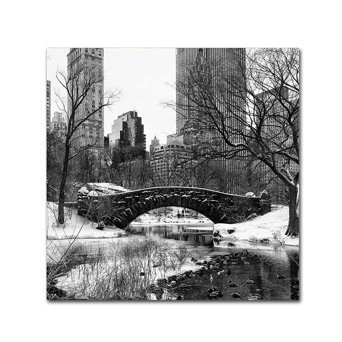 Philippe Hugonnard Gapstow Bridge Central Park Canvas Wall Art 14 x 14 Image 1