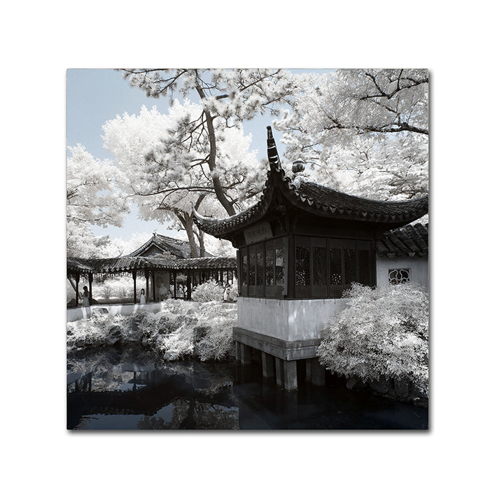 Philippe Hugonnard Winter Temple Canvas Wall Art 14 x 14 Image 1