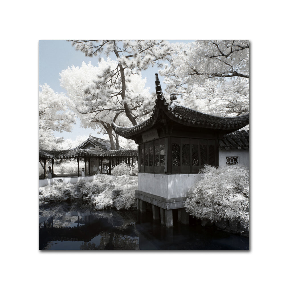 Philippe Hugonnard Winter Temple Canvas Wall Art 14 x 14 Image 2