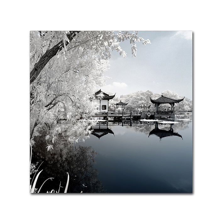 Philippe Hugonnard Blue Lake I Canvas Wall Art 14 x 14 Image 1