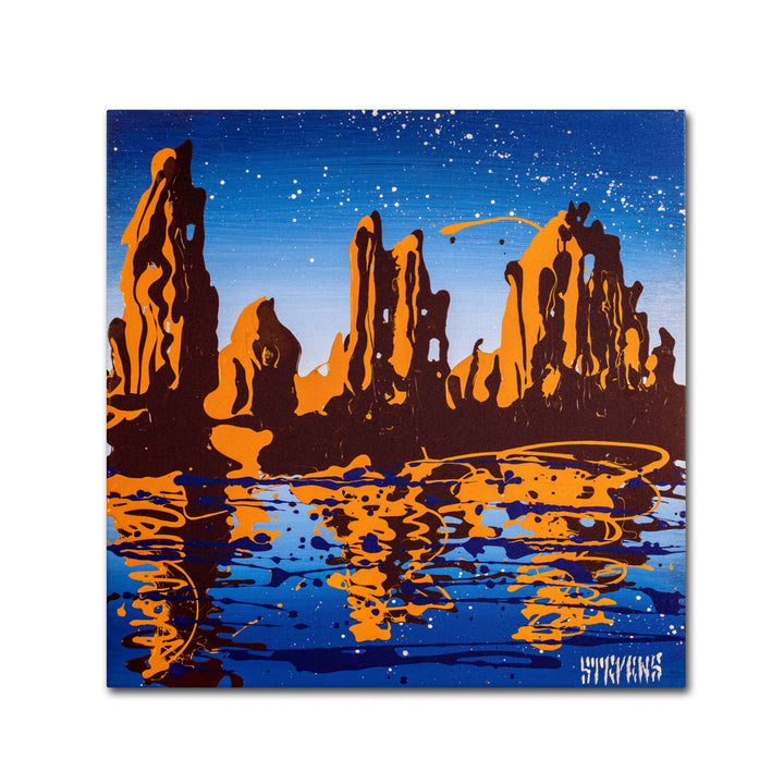 Roderick Stevens Lake Powell 02 Canvas Wall Art 14 x 14 Image 2