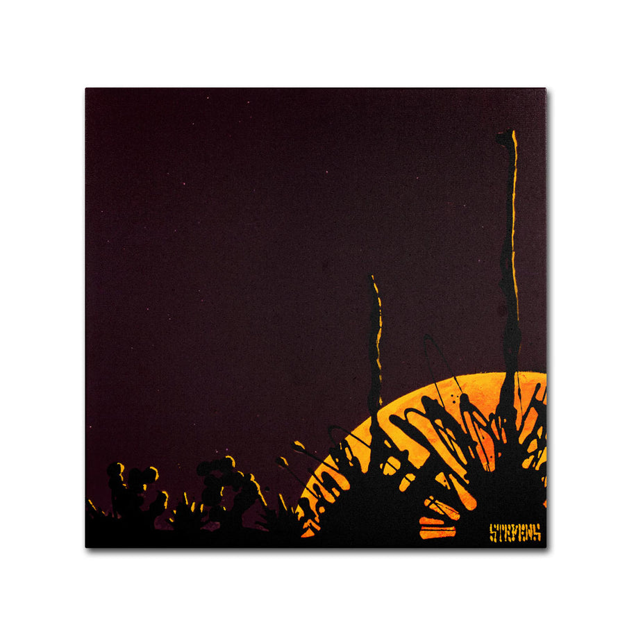 Roderick Stevens Ocotillo Moonrise Canvas Wall Art 14 x 14 Image 1