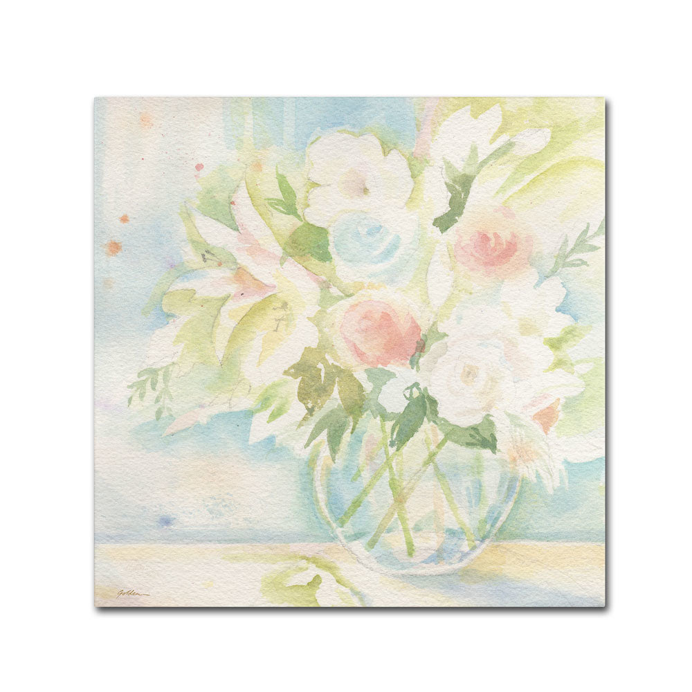 Sheila Golden Early June Bouquet Canvas Wall Art 14 x 14 Image 1