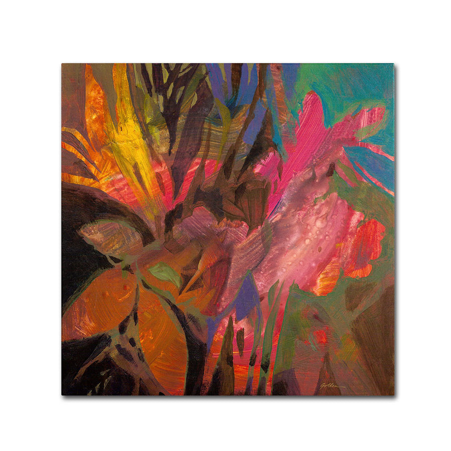 Sheila Golden Colors of the Night Canvas Wall Art 14 x 14 Image 1