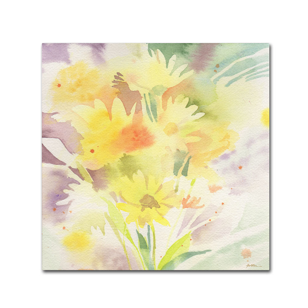 Sheila Golden Daisy Dreams Canvas Wall Art 14 x 14 Image 1