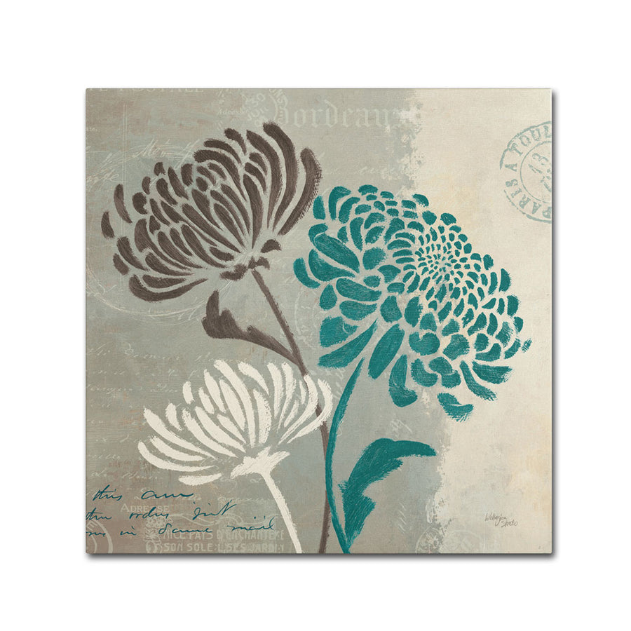 Wellington Studio Chrysanthemums II Canvas Wall Art 14 x 14 Image 1