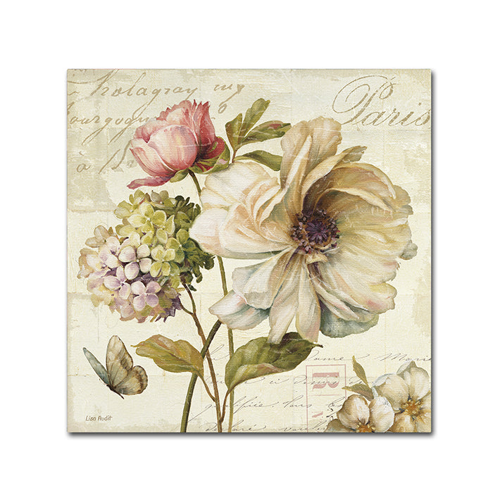 Lisa Audit Marche de Fleurs II Canvas Wall Art 14 x 14 Image 1