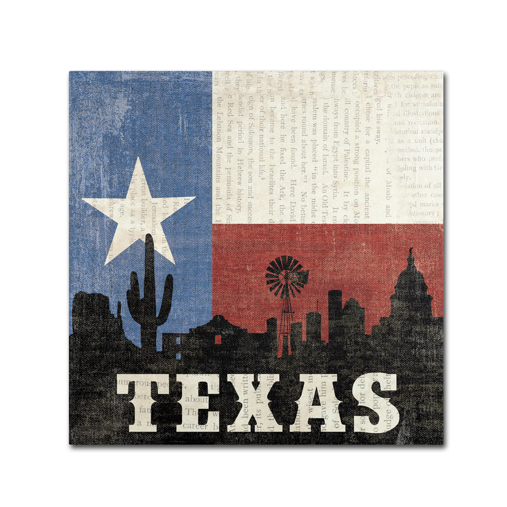 Moira Hershey Texas Canvas Wall Art 14 x 14 Image 1