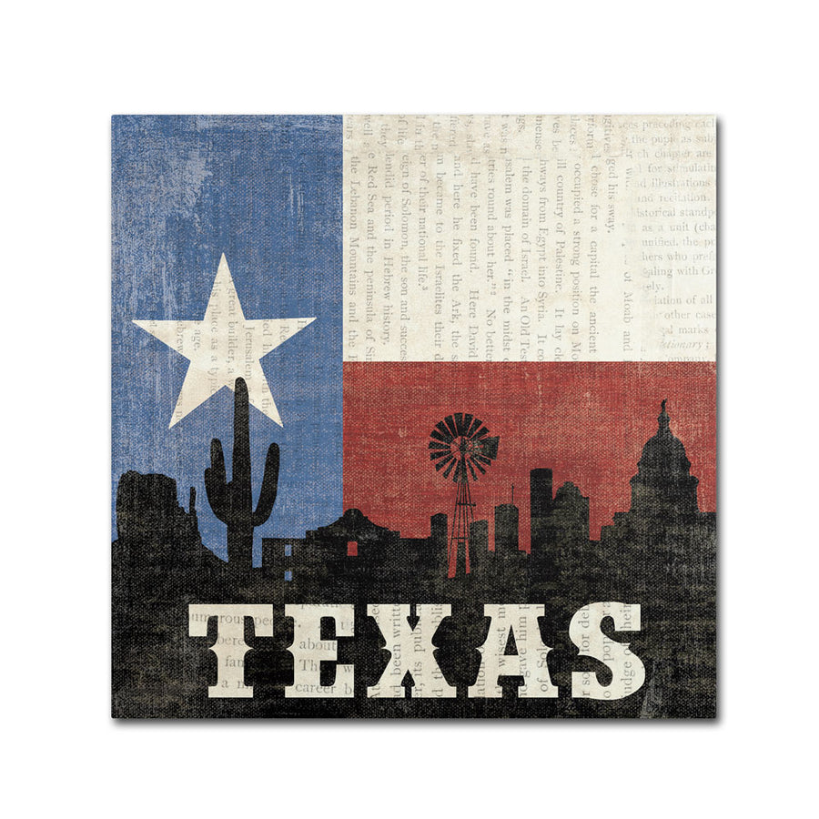 Moira Hershey Texas Canvas Wall Art 14 x 14 Image 1