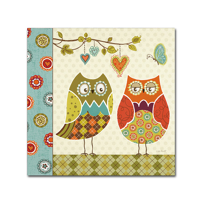 Lisa Audit Owl Wonderful I Canvas Wall Art 14 x 14 Image 1