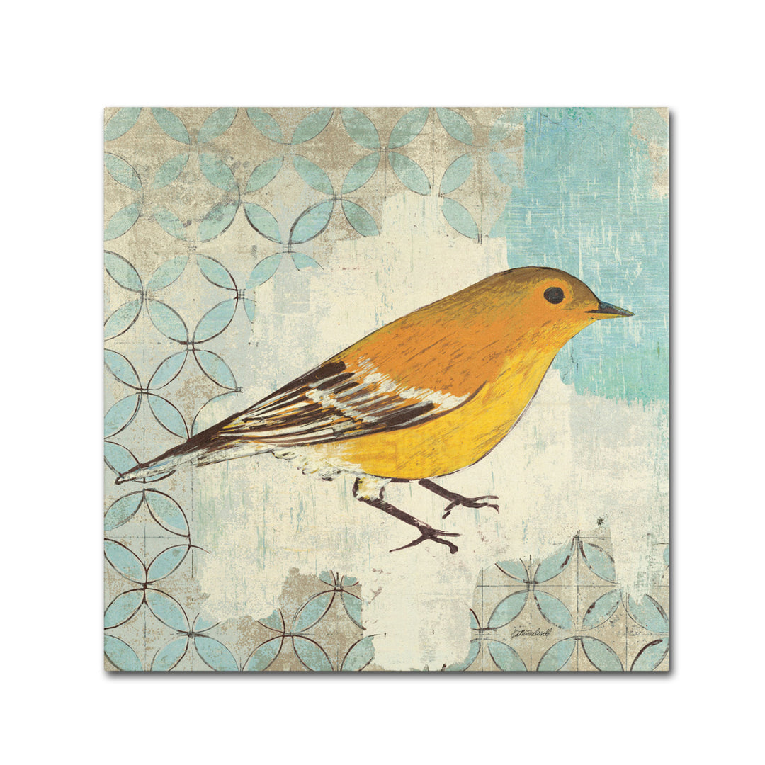 Kathrine Lovell Pine Warbler Canvas Wall Art 14 x 14 Image 2